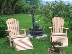 Deck Chairs on Lawn