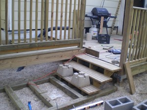 DIY deck construction